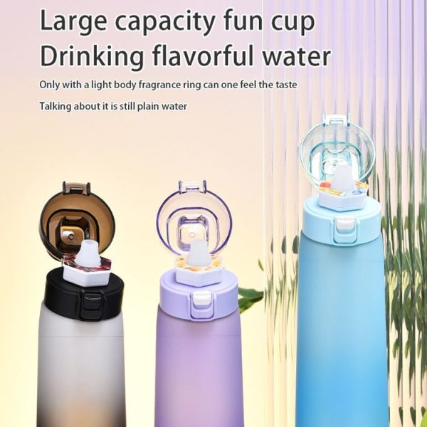 700ml Sports Water Bottle Tritan Portable Leak-proof Water Bottle BPA Free Drinking Cup With Straw (Purple) - Image 5