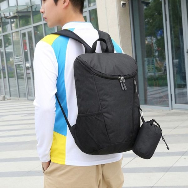 Vanaheimr Large Capacity Foldable Shoulder Bag Lightweight Waterproof Outdoor Travelling Sports Backpack (Red) - Image 2