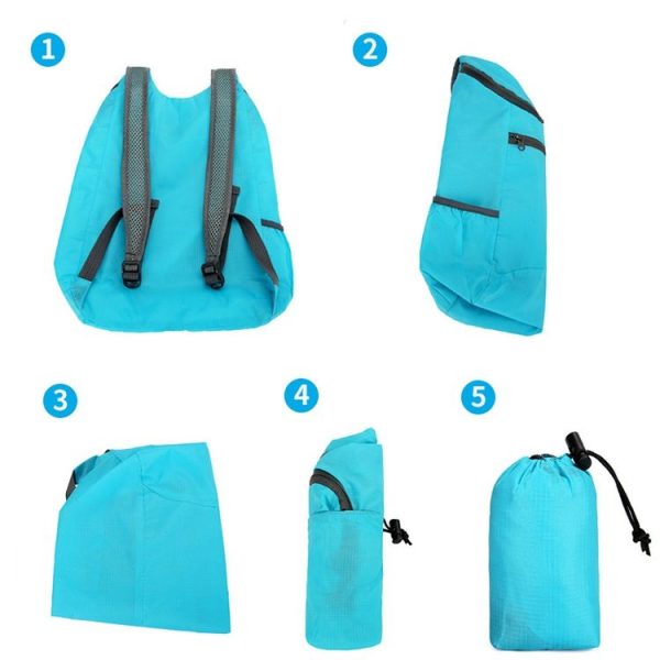 Vanaheimr Outdoor Foldable Bag Lightweight Waterproof Travel Bag Fitness Sports Backpack (Green) - Image 10