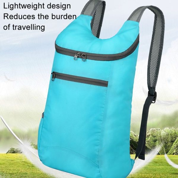 Vanaheimr Outdoor Foldable Bag Lightweight Waterproof Travel Bag Fitness Sports Backpack (Green) - Image 3