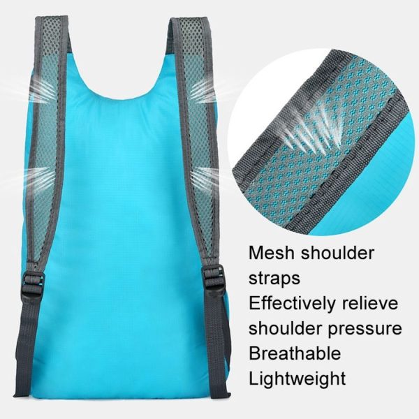 Vanaheimr Outdoor Foldable Bag Lightweight Waterproof Travel Bag Fitness Sports Backpack (Green) - Image 5