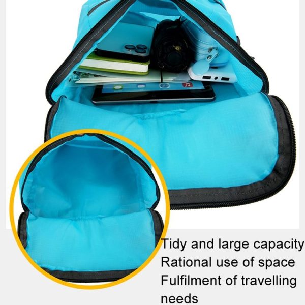 Vanaheimr Outdoor Foldable Bag Lightweight Waterproof Travel Bag Fitness Sports Backpack (Green) - Image 6