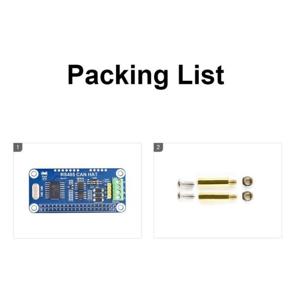 Waveshare 14882 For Raspberry Pi RS485 SPI CAN HAT Bus Module - Image 9