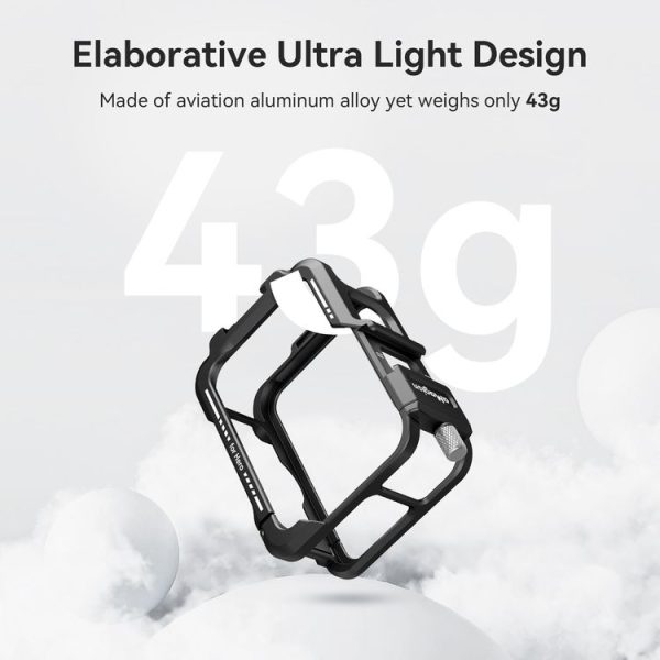 AMagisn Essential Ver Metal Rabbit Cage for GoPro HERO13 Black / HERO12 Black / HERO11 Black / HERO10 Black / HERO9 Black (Black) - Image 3