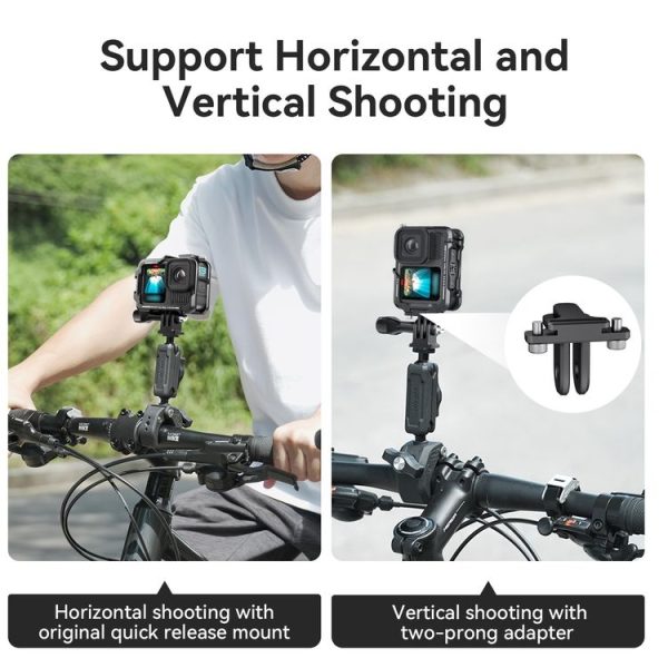 AMagisn Essential Ver Metal Rabbit Cage for GoPro HERO13 Black / HERO12 Black / HERO11 Black / HERO10 Black / HERO9 Black (Black) - Image 4
