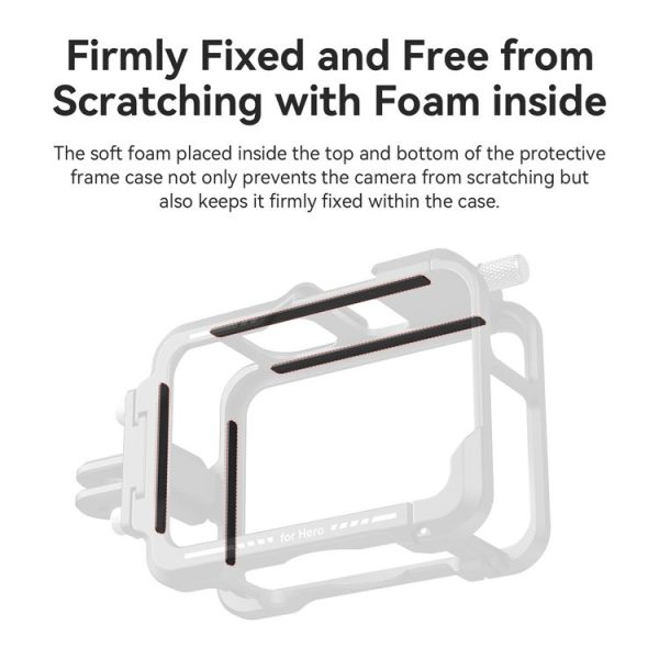 AMagisn Essential Ver Metal Rabbit Cage for GoPro HERO13 Black / HERO12 Black / HERO11 Black / HERO10 Black / HERO9 Black (Black) - Image 5