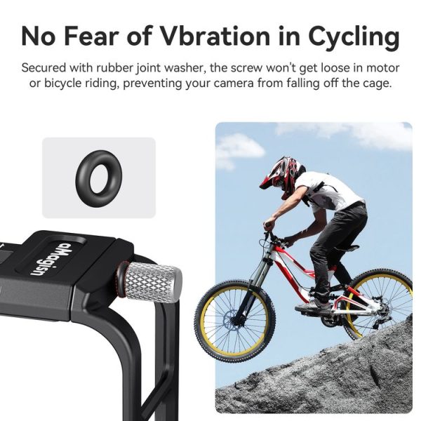 AMagisn Essential Ver Metal Rabbit Cage for GoPro HERO13 Black / HERO12 Black / HERO11 Black / HERO10 Black / HERO9 Black (Black) - Image 6