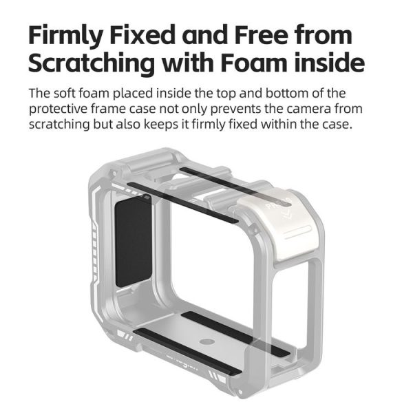 AMagisn Upgrade Ver Metal Rabbit Cage For GoPro HERO13 Black / HERO12 Black / HERO11 Black / HERO10 Black / HERO9 Black (Black) - Image 6