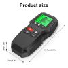 HW-QB6 5 In 1 Wall Scanner Handheld Stud Finder Wood Current Metal Live Wires Detection (Black) - Image 9