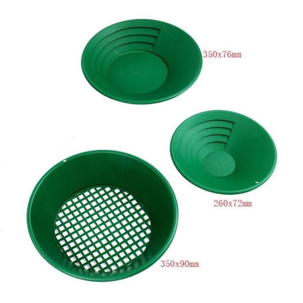 10 Inch Gold Panning Pan ABS Sifting Classifier Washing Attachment Sand Tray - Image 5