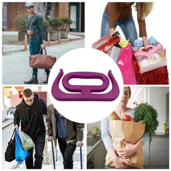 Heavy Duty Grocery Bag Carrier Handle Holder For Shopping Bags Propane Tanks 5-gallon Buckets Paint Cans (Purple) - Image 6