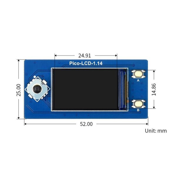 Waveshare 19340 For Raspberry Pi Pico 1.14inch 65K Colors LCD Display Module - Image 3