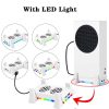 XBOX Series S Console Base Cooling Fan Built-in LED Light Strip (White) - Image 4