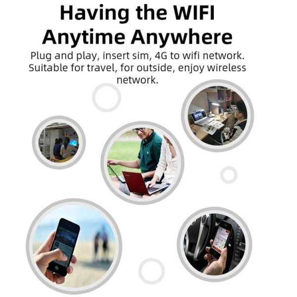 Global Edition 4G UFI LTE WiFi Dongle Wireless Router Plug-in NIC Router (White) - Image 10