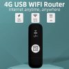 Global Edition 4G UFI LTE WiFi Dongle Wireless Router Plug-in NIC Router (White) - Image 2