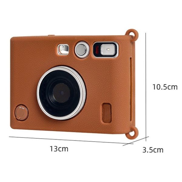 Fujifilm Instax Mini EVO Wear-Resistant Soft Shell Protective Case, Color: Beige - Image 3
