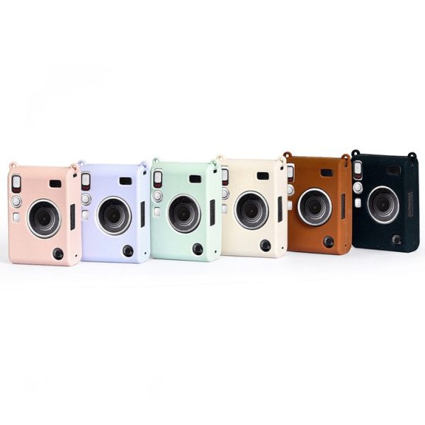 Fujifilm Instax Mini EVO Wear-Resistant Soft Shell Protective Case, Color: Beige - Image 6