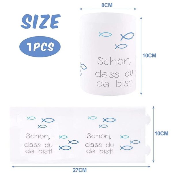 2pcs Communion Party German Candle Lamp Shade Decoration, Style: A - Image 3