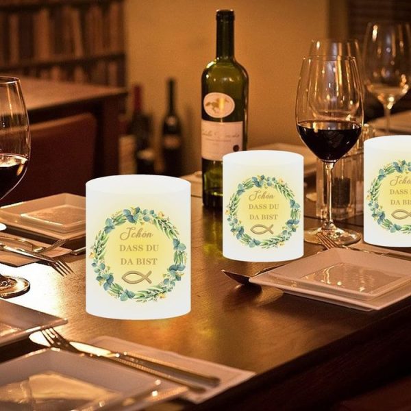 2pcs Communion Party German Candle Lamp Shade Decoration, Style: A - Image 5