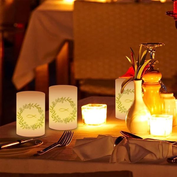 2pcs Communion Party German Candle Lamp Shade Decoration, Style: A - Image 6