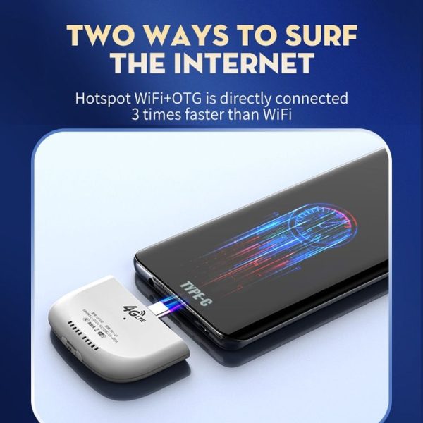 Asian Version 4G UFI Type-C Dongle LTE Nano Sim Card Mobile Router Portable Wireless Hotspot - Image 6