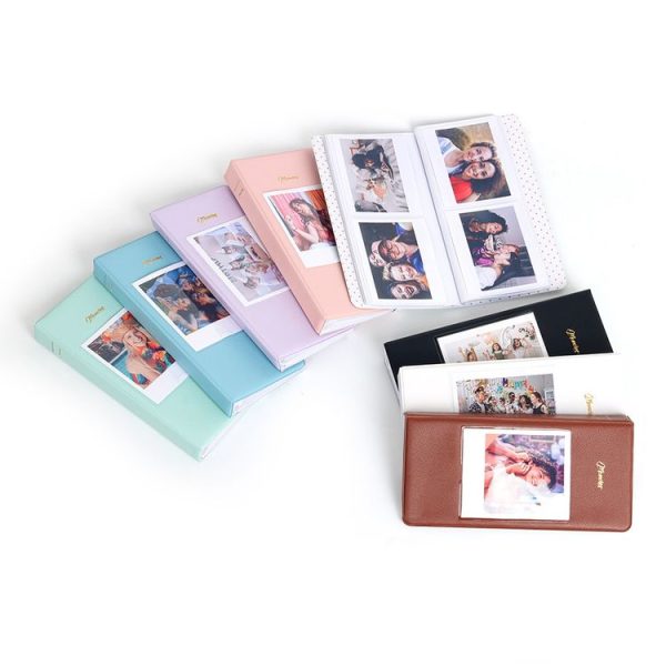 64-Piece 5 Inch Photo Storage Album, Color: White - Image 2