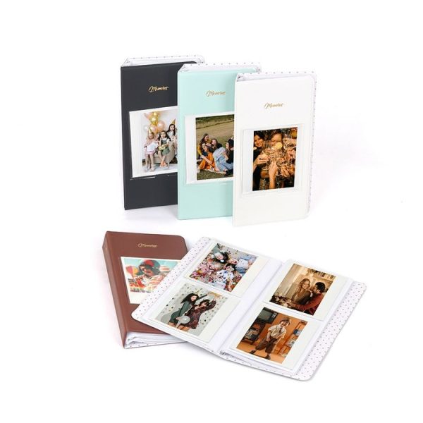 64-Piece 5 Inch Photo Storage Album, Color: White - Image 4