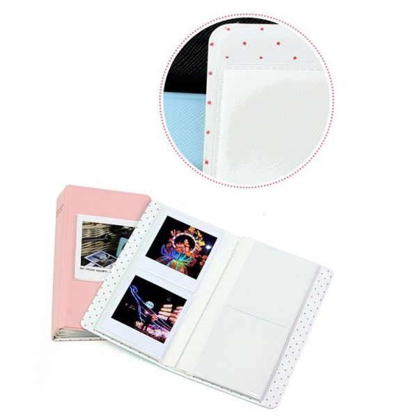64-Piece Photo Album For Fujifilm Instax SQ1 / 6 / 10 / 20 / 40 / SP-3 (Blue) - Image 4
