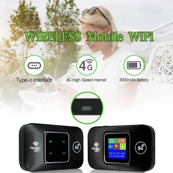 M9S-LCD Eurasian Version 4G Portable WiFi Plug-in Wireless Router Car WiFi - Image 2