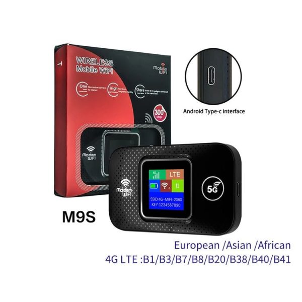 M9S-LCD Eurasian Version 4G Portable WiFi Plug-in Wireless Router Car WiFi - Image 7
