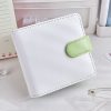20 Loose-leaf PU Leather Multifunctional Storage Album (White Green)
