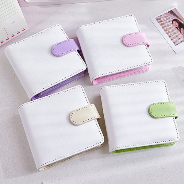 20 Loose-leaf PU Leather Multifunctional Storage Album (White Green) - Image 2