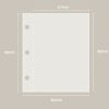 20 Loose-leaf PU Leather Multifunctional Storage Album (White Green) - Image 4