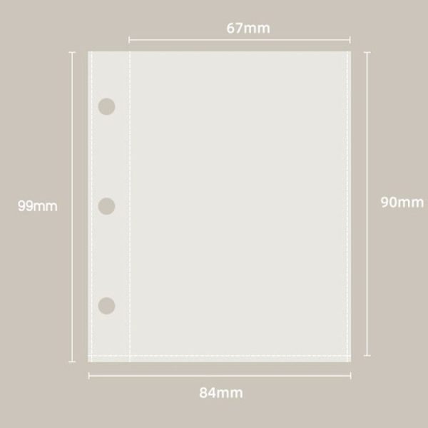 20 Loose-leaf PU Leather Multifunctional Storage Album (White Green) - Image 4