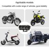35W Motorcycle Spotlight Dual Color LED Headlight Triple Eye Waterproof Headlight, Model: Flashing- (2 Wires) - Image 6