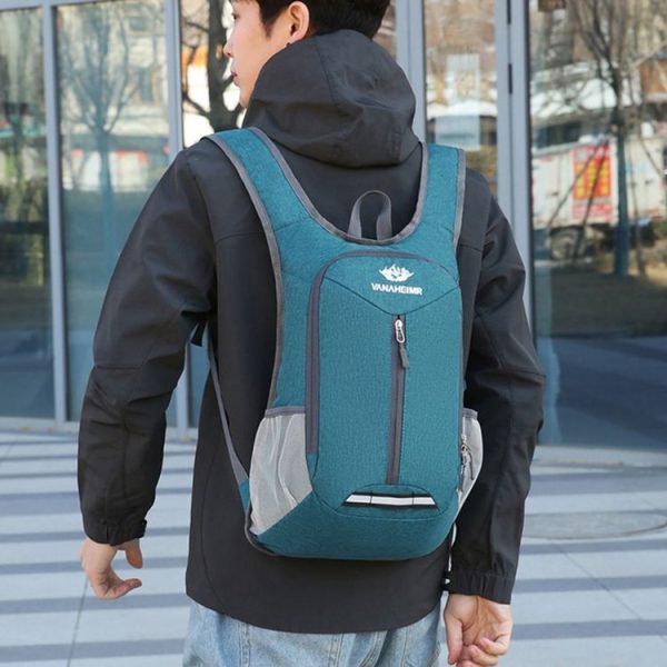 Vanaheimr Outdoor Lightweight Hiking Bag Foldable Storage Travel Casual Bag Large Capacity Light Shoulder Bag (Light Blue) - Image 11
