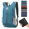 Vanaheimr Outdoor Lightweight Hiking Bag Foldable Storage Travel Casual Bag Large Capacity Light Shoulder Bag (Light Blue) - Image 2