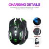 T-WOLF Q13 2.4GHz 6-keys RGB Colorful Light Gaming Wireless Mouse, Color: Single Mode Black - Image 5