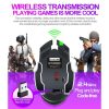 T-WOLF Q13 2.4GHz 6-keys RGB Colorful Light Gaming Wireless Mouse, Color: Single Mode Black - Image 6