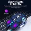 T-WOLF Q13 2.4GHz 6-keys RGB Colorful Light Gaming Wireless Mouse, Color: Single Mode Black - Image 7