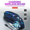 T-WOLF Q13 2.4GHz 6-keys RGB Colorful Light Gaming Wireless Mouse, Color: Single Mode Black - Image 9