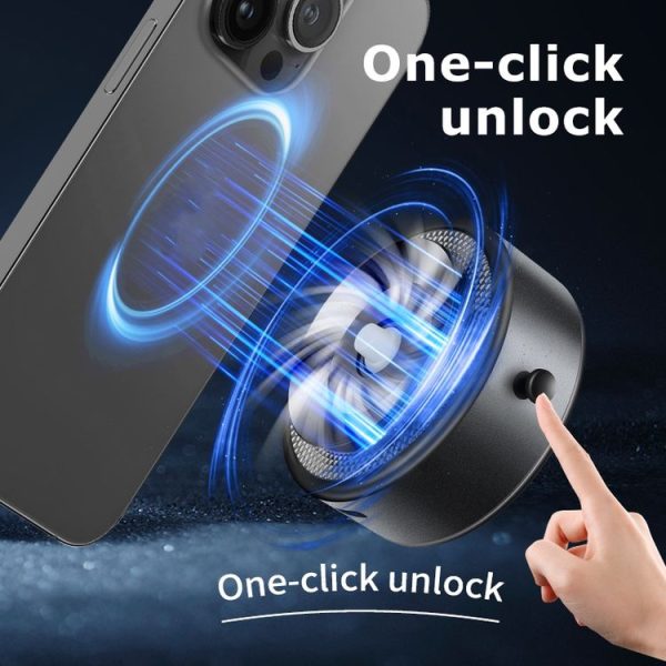 AIMITE M8 Car Phone Holder Vacuum Suction Cup Strong Magnetic Support Bracket (Silver) - Image 11