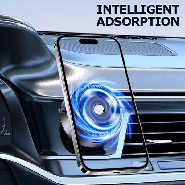 AIMITE M8 Car Phone Holder Vacuum Suction Cup Strong Magnetic Support Bracket (Silver) - Image 3