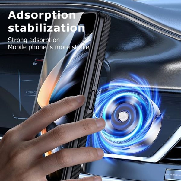 AIMITE M8 Car Phone Holder Vacuum Suction Cup Strong Magnetic Support Bracket (Silver) - Image 7