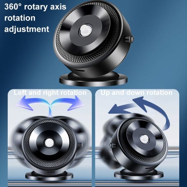 AIMITE M12 Car Phone Magnetic Rotating Holder Vacuum Suction Cup Strong Magnetic Support Bracket (Black) - Image 6