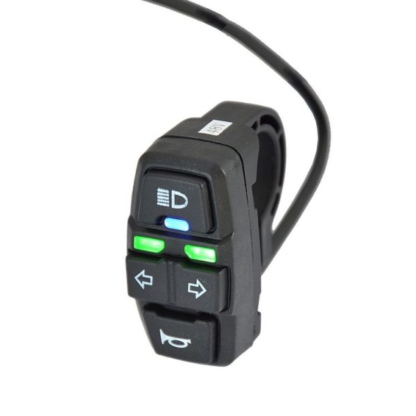 3 In 1 Electric Scooter Horn Headlight Six-Core Switch (36V-48V)