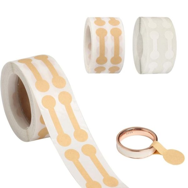 2pcs Jewelry Price Decoration Natural Kraft Paper Stickers, Model: J208 - Image 3