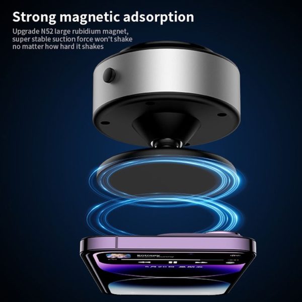 AIMITE X11 Car Vacuum Adsorption Cell Phone Magnetic Holder Universal Adjustable Navigation Support Bracket (Black Ordinary Model) - Image 5