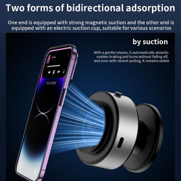 AIMITE X11 Car Vacuum Adsorption Cell Phone Magnetic Holder Universal Adjustable Navigation Support Bracket (Black Ordinary Model) - Image 6