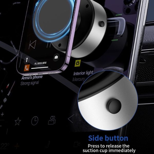 AIMITE X11 Car Vacuum Adsorption Cell Phone Magnetic Holder Universal Adjustable Navigation Support Bracket (Black Ordinary Model) - Image 8